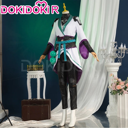 Sage Cosplay Costume Game Cosplay【S-2XL】DokiDoki-R Women White Costume Sage Cosplay Dress Plus Size Halloween