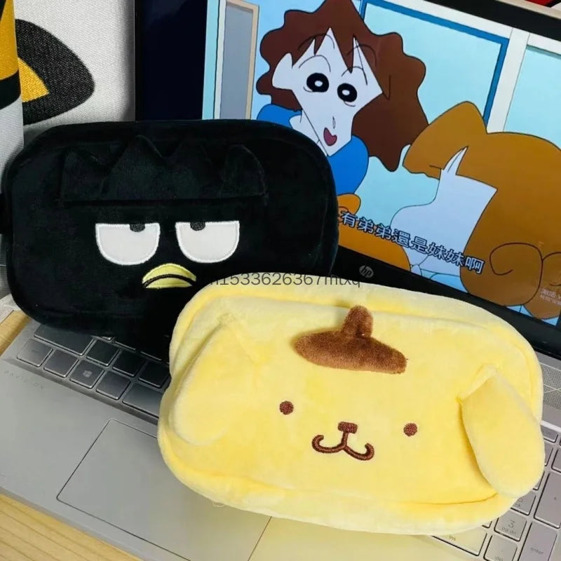 Large Capacity Storage Bags Plush Bag Kuromi My Melody Cinnamoroll BADBADTZ-MARU Cosmetic Bag High Quality Pencil Case Gift Girl