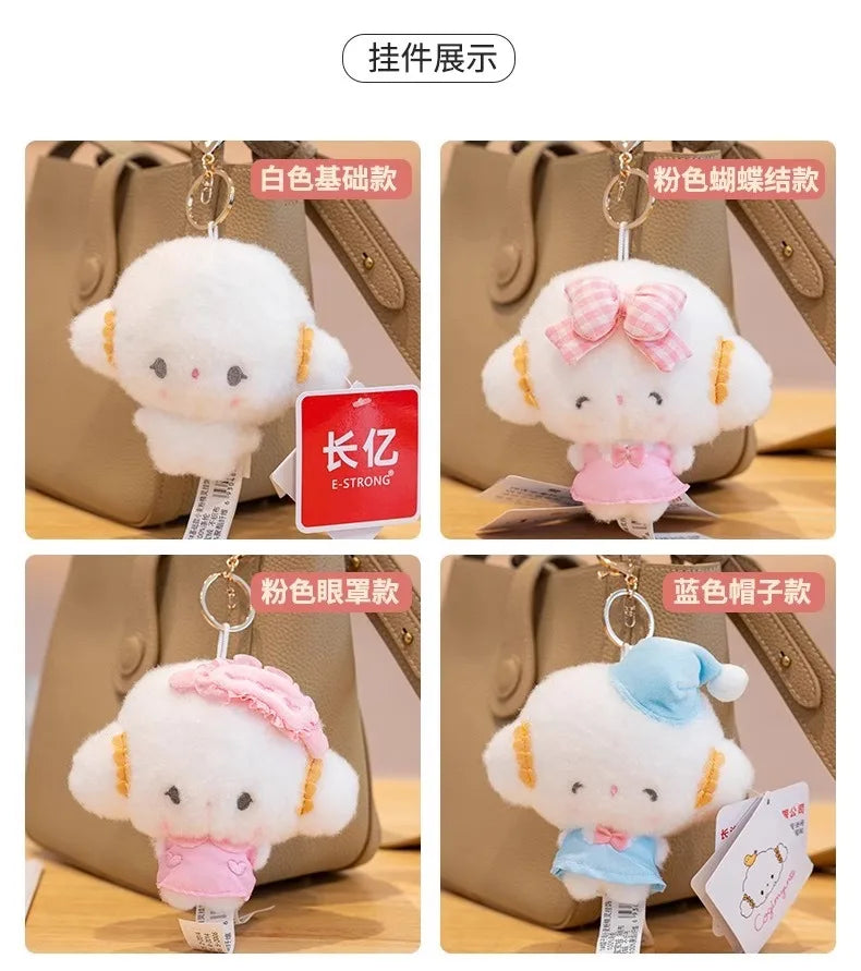 Genuine Sanrio New Kawaii Cute Cogimyun Kogimyun Plush Keychain Stuffed Plush Toy Small Pendant Keyring Birthday Gifts For Girls