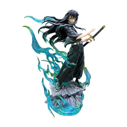 26cmpvcdemon Slayer Tokitou Muichirou Action Figure Anime Figure Gk Statue Model Toys Collection Doll Desktop Ornament Kids Gift
