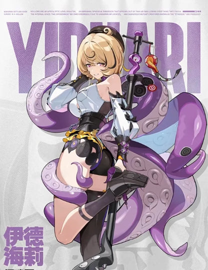 Zenless Zone Zero Yidhari Cosplay Costume Wig Uniform Hat Outfit Spook Shack Halloween Party for Women Girl Carnival Prop iCoser