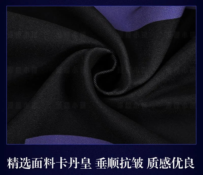 Genshin Impact Kyryll Chudomirovich Flins Cosplay Costume Wig Uniform Cloak Outfit Halloween Party for Women Men Props Carnival