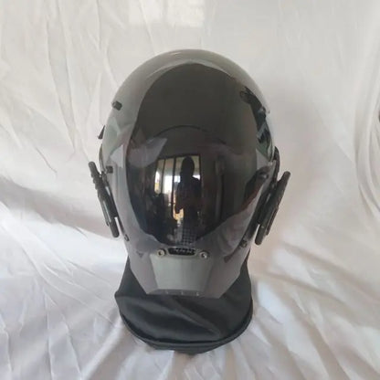 Cyberpunk Helmet Cosplay Dreadlocks Cool Mask With Led Light Shinobi Samurai Mask Braids Christmas Birthday Gift Dreads Wings