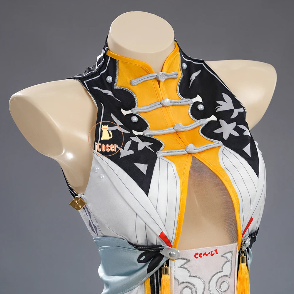 Zenless Zone Zero Ye Shunguang Cosplay Costume Wig Dress Headwear Carnival Game Outfit Halloween Party for Women Girls Role Play