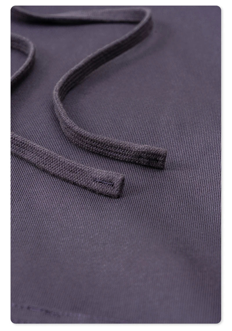 ZODF New Autumn Winter Solid Heavy Weight Hoodies For Men Unisex Basic Loose 440gsm Knitted Hooded Pullovers HY0886