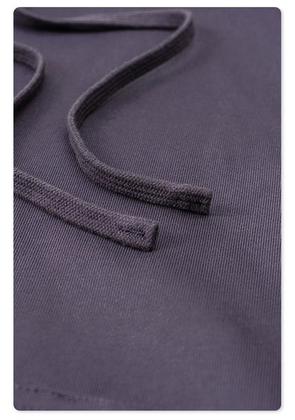 ZODF New Autumn Winter Solid Heavy Weight Hoodies For Men Unisex Basic Loose 440gsm Knitted Hooded Pullovers HY0886