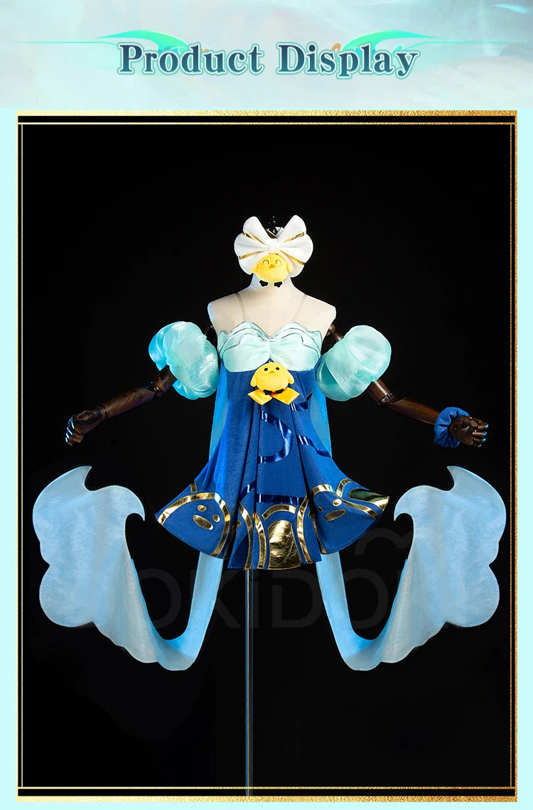 Ahrii Sonaa Cosplay Costume Game Cosplay DokiDoki-R Ahrii Sonaa Skin Spirit Blossom Springs Cosplay Women The Fox Costume