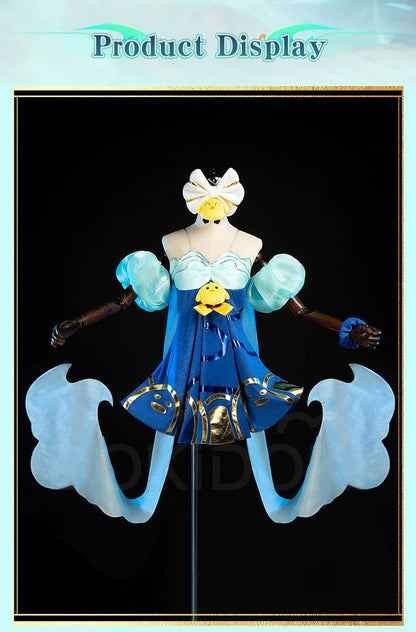 Ahrii Sonaa Cosplay Costume Game Cosplay DokiDoki-R Ahrii Sonaa Skin Spirit Blossom Springs Cosplay Women The Fox Costume