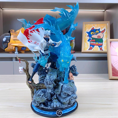 Naruto Anime Figure GK Hatake Kakashi 37cm Action Figure PVC Cartoon Characters Desktop Ornaments Friends Birthday Gifts Toys