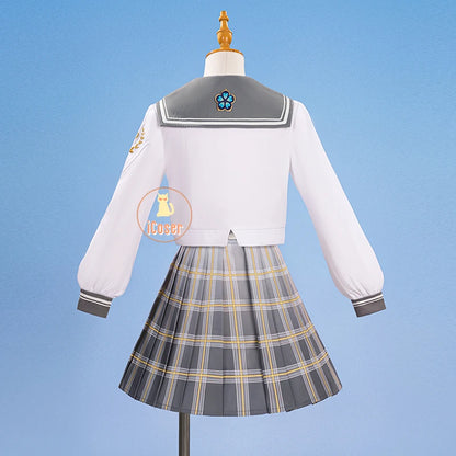 iCoser Honkai Star Rail Firefly Cosplay Costume Spring Missive Uniform Headwear Socks Halloween Party for Women Girls Cos Gifts