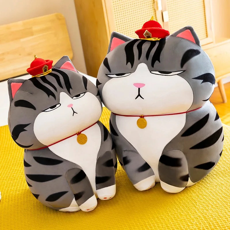 35-75cm Big Toy The Emperor Cat Plush toy Sleepy Cat Lazy  Eyes Cat Sleeping Throw Pollow Swag Toys for boy Birthday