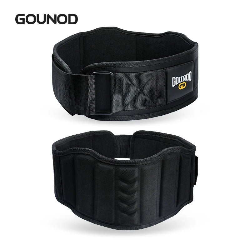 Gounod Weight Lifting Belt Back Support Workout for Squats Deadlifts Powerlifting Cross Training Men Women