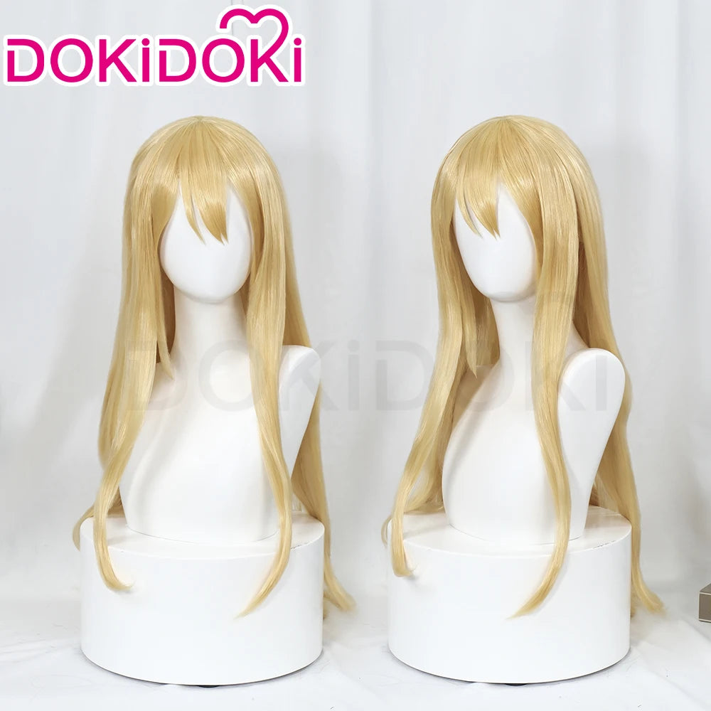 IN STOCK Kotobuki Tsumugi Wig Anime K-ON！Cosplay Wig DokiDoki Women 70cm Long Hair K-ON Kotobuki Tsumugi Wig Free Wig Cap