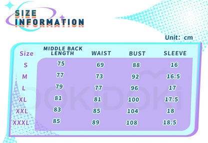 IN STOCK Mizi Cosplay Costume Anime Cosplay【S-3XL】Alien Stage DokiDoki-R Stage Costume Mizi Dress Cosplay Tattoo Plus Size