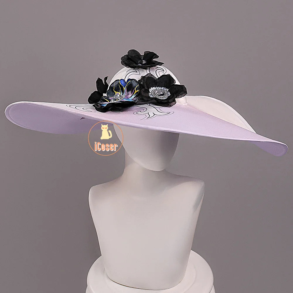 Honkai Star Rail Constance The Dahlia Cosplay Costume Wig Dress Uniform Hat Ever-Flame Mansion Halloween Party for Women Girls