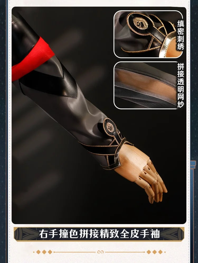 iCoser Honkai Star Rail Anaxa Cosplay Costume Wig Uniform Headwear Metal Prop Anaxagoras Amphoreus Halloween Party for Women Men