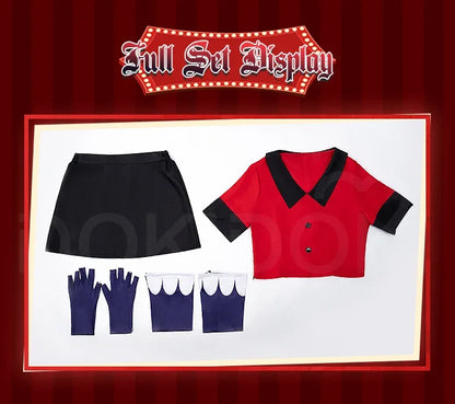 IN STOCK Charlie Vaggie Cosplay Costume Anime【S-3XL】DokiDoki-R Women Red Pajamas Charlie Morningstar Halloween Plus SIze