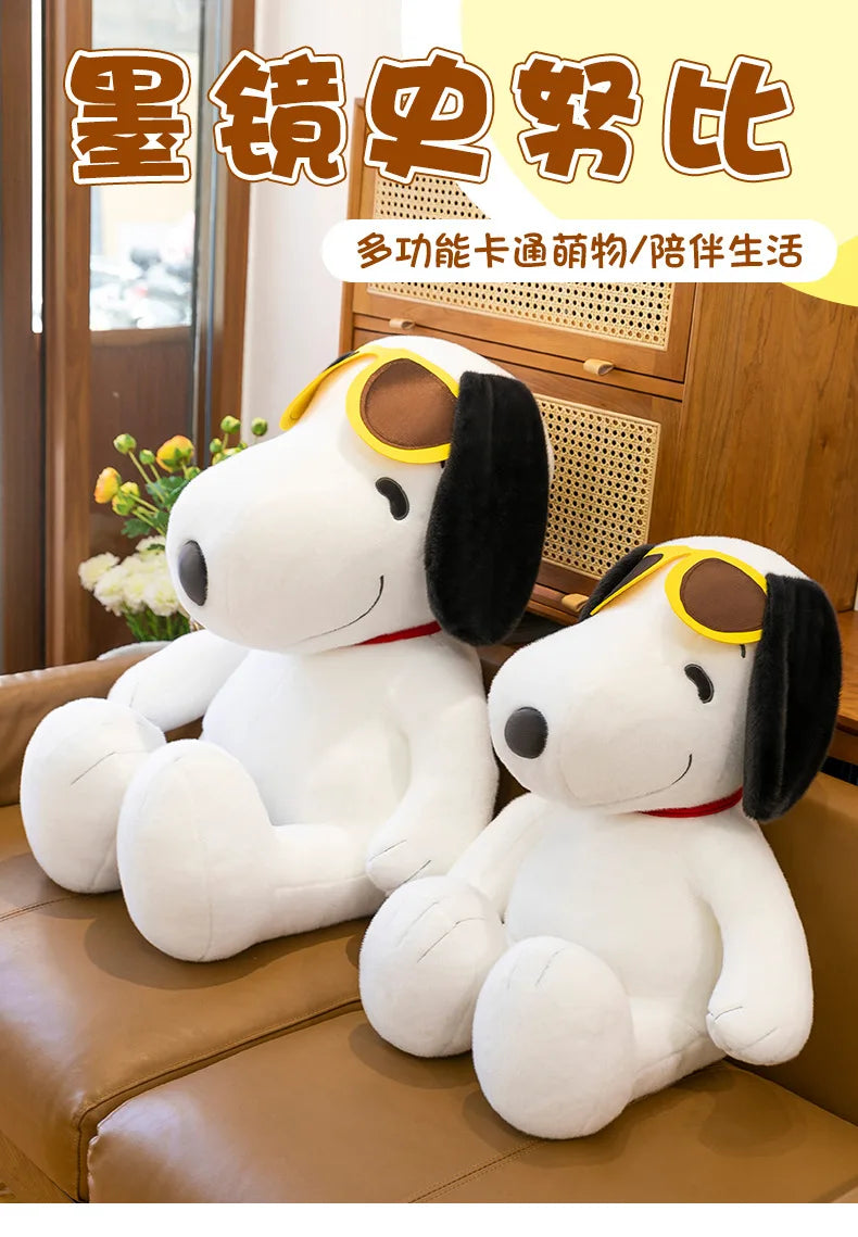Anime Snoopy Plush Doll Big Ears Dog Plush Toy Cute Children's Doll Gift Snoopy Wearing Sunglasses