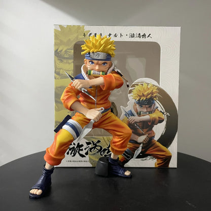 19cm Childhood Uzumaki Figure Naruto Anime Naruto Collectible Pvc Statue Model for Anime Ornaments and Peripheral Figures Toy