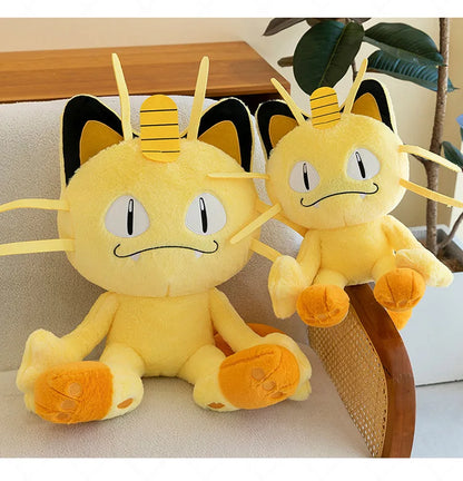 35/70cm Meowth Pokemon Plush Toys Large Anime Doll Cute Pillow Cartoon Giant Pokémon Plushie Stuffed Gift for Kids Christmas