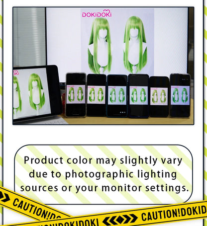 IN STOCK SUA Wig Anime Cosplay Wig Alien Stage DokiDoki Women 35cm Black Short Hair Ear Clips Heat Resiatant Hair Free Wig Cap