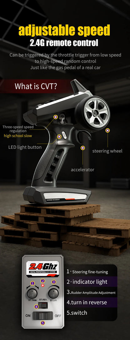 SCY 1:16 70KM/H or 50KM/H 4WD RC Car with LED Remote Control Cars High Speed Drift Monster Truck for Kids Vs Wltoys 144001 Toys