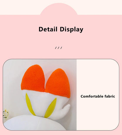 50/90cm Scorbunny Pokemon Large Plush Toys Anime Doll Cute Giant Pokémon Rabbit Cartoon Stuffed Plushie Pillow Gift for Kid Xmas