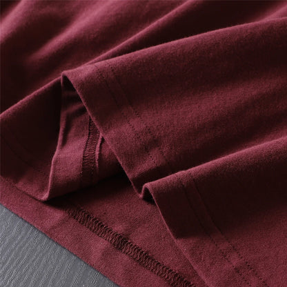 2025 Autumn New American Retro Long-sleeved O-neck Letter Printed T-shirt Men's Fashion 100% Cotton Washed Casual Sport Tops