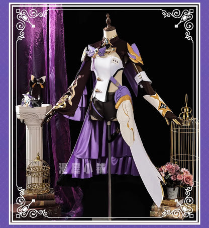 Honkai Impact 3 Elysia Miss Pink Elf Cosplay Costume Wig Dress Headwear Uniform Halloween Party for Women Girls Carnival iCoser