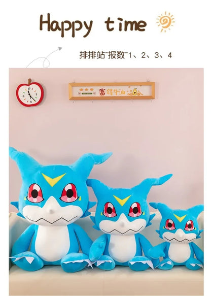 Original Digimon Large Size 75cm Dilu Station Bada Doll Cute Agumon Stuffed Animal Doll  Room Decorations Children Birthday Gift