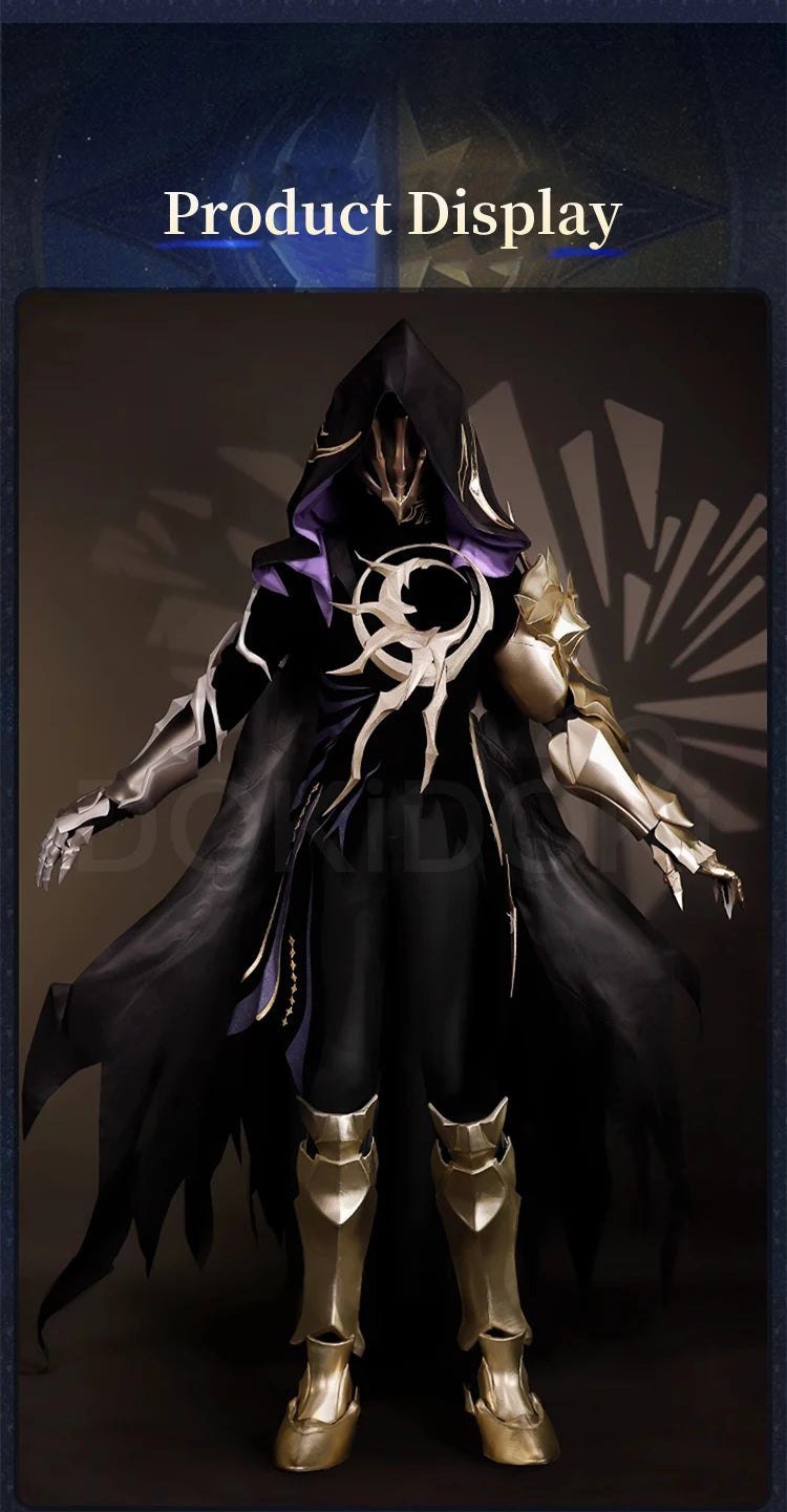 Flame Reaver Cosplay Costume Game Honkai: Star Rail【S-2XL】DokiDoki-R HSR Men Black Ember Raider Cosplay Halloween