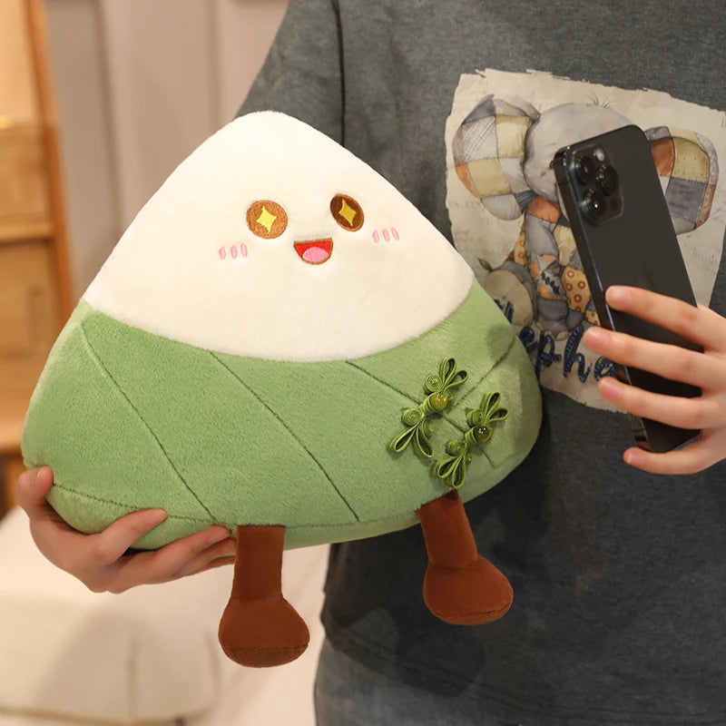 Dragon Boat Festival Plush Toy Kawaii Rice Dumpling Pillow Cushion Cute Chinese Knotting Decor Green Bag Pendant