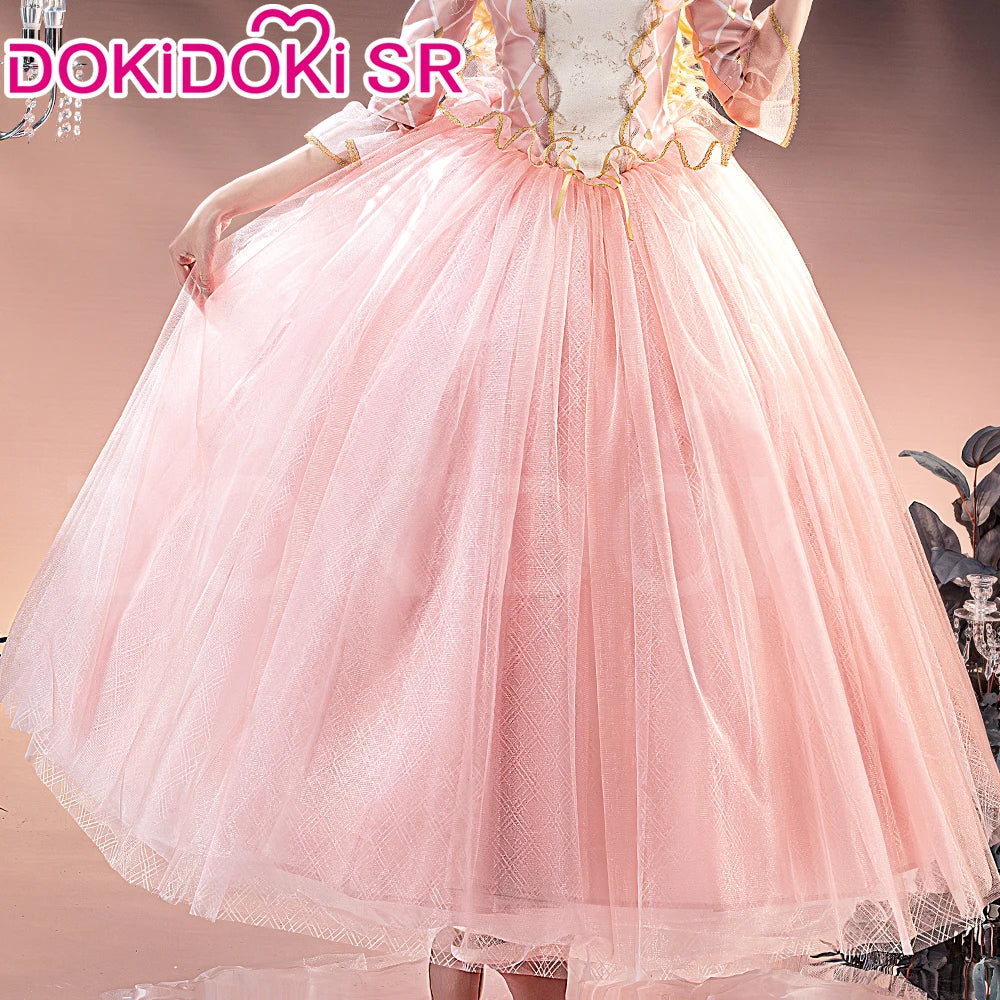 Women Princess Cosplay Dress DokiDoki-SR Women Girl Jewelry Princess Pink Dress Costume Christmas Cosplay