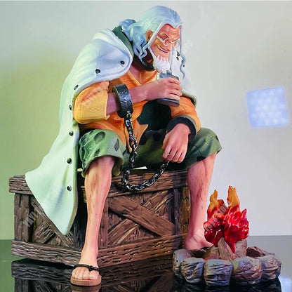 New One Piece Silvers Rayleigh Anime Figure Gk Action Figure PVC Statue Model Collection Decoration Toy Gif