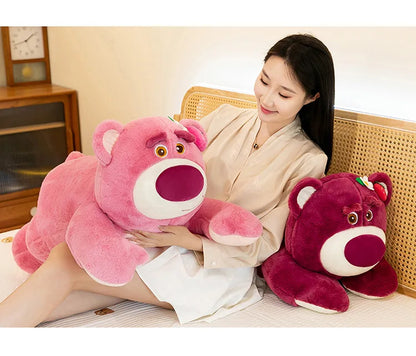 50/60/80CM Big Size Disney Lotso Kawaii Anime Plush Stuffed Doll Cartoon Room Decoration Plush Pillow Children's Holiday Gifts