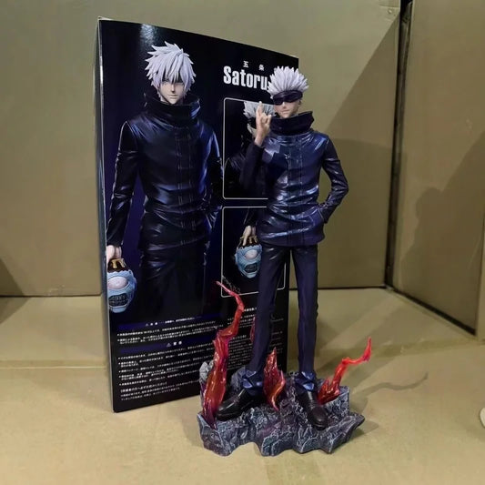 Hot Jujutsu Kaisen Anime Figures Satoru Gojo Figure 2 Heads 2 Arms Action Figurine Statue Collection Ornament Model Gifts