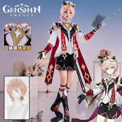 iCoser Genshin Impact Dahlia Cosplay Costume Wig New Skins Uniform Hat Festival Halloween Party for Women Men Carnival Outfit