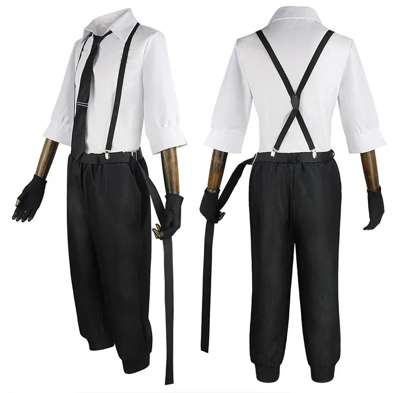 Bungo Stray Dogs Nakajima Atsushi Cosplay Set Cotton Polyester