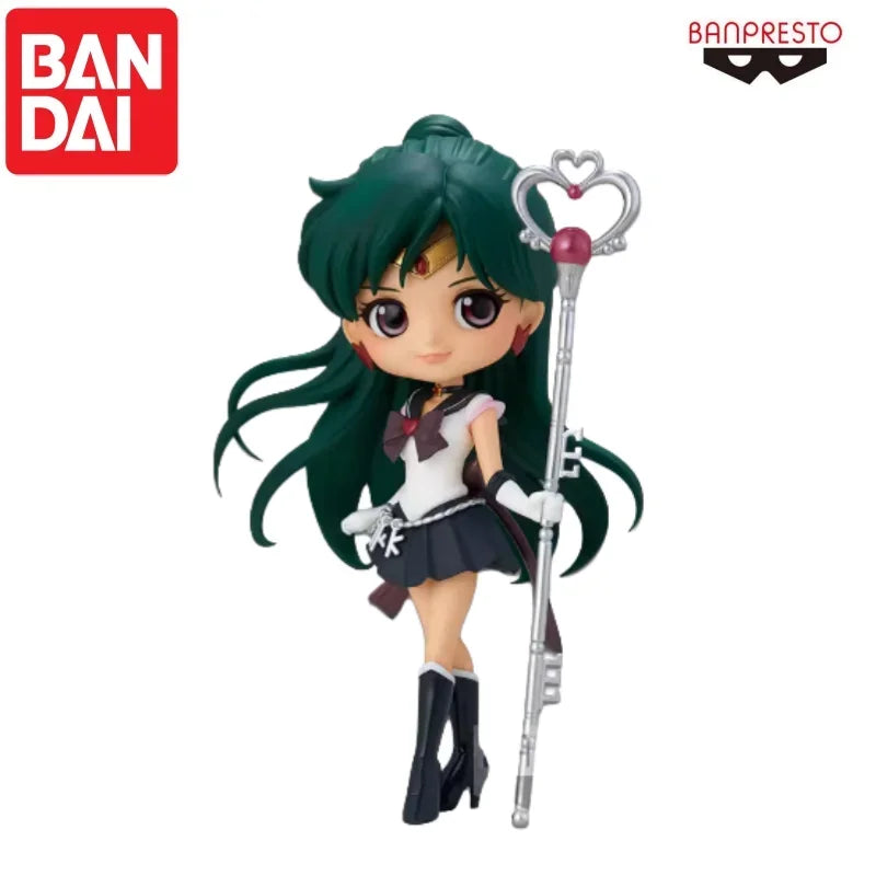 100% Original Bandai In Stock Sailor Moon Action Figuarts Qposket Aino Minako Super Sailor Mercury Collectible Model Ornaments