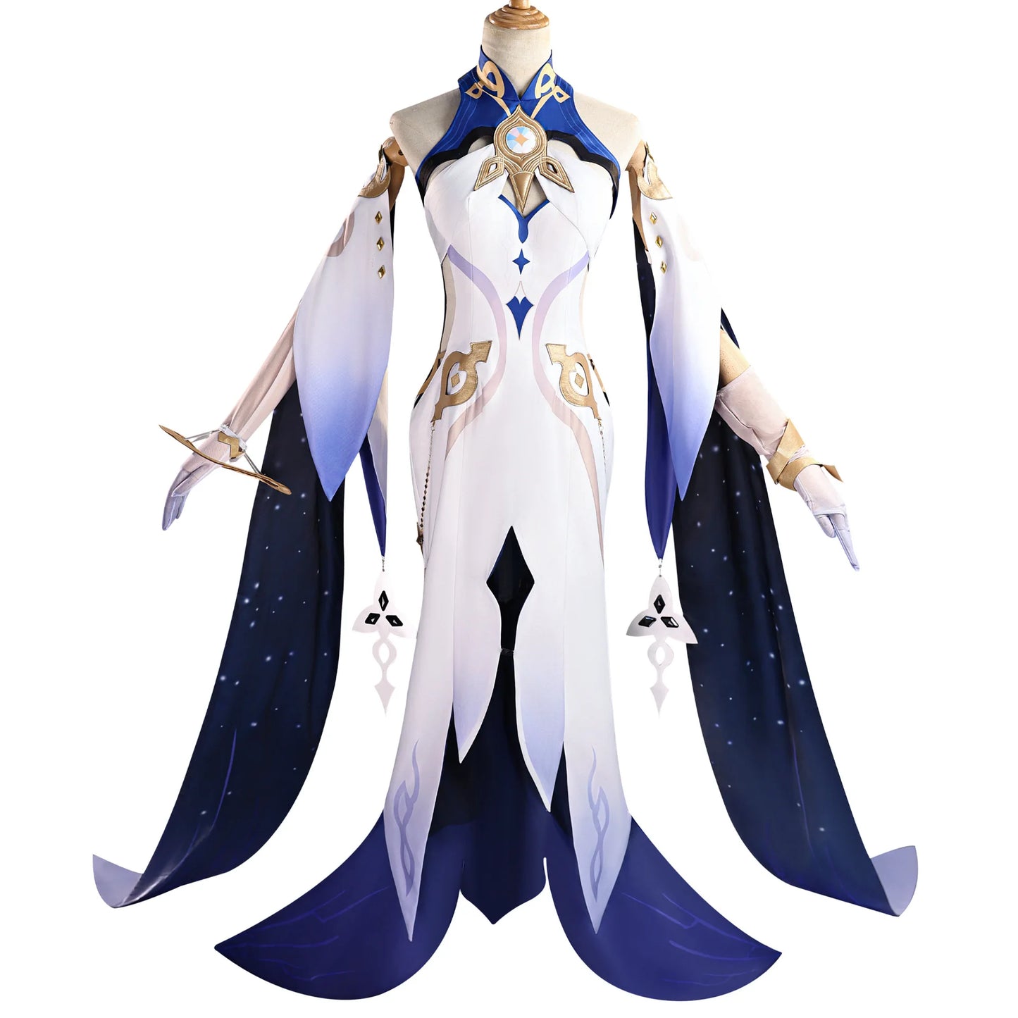 Genshin Impact Istaroth Cosplay Costume Wig Dress Uniform Tokoyo Ookami Kairos Four Shades Halloween Party for Women Girls Props