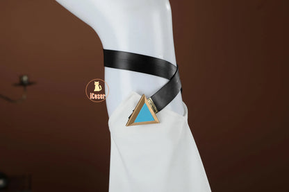 Genshin Impact Jahoda Cosplay Costume Wig Uniform Cloak Hat Glasses Headwear Outfit Halloween Party for Women Girls Props iCoser