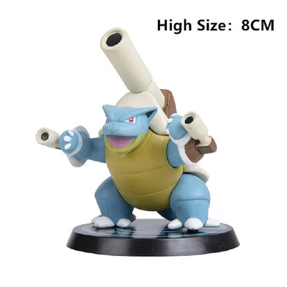 Pokemon 6 Pcs/Set Anime Figure Pikachu 6-7cm Figure Charizard Blastoise Squirtle Bulbasaur Action Figures Model  toys Gifts