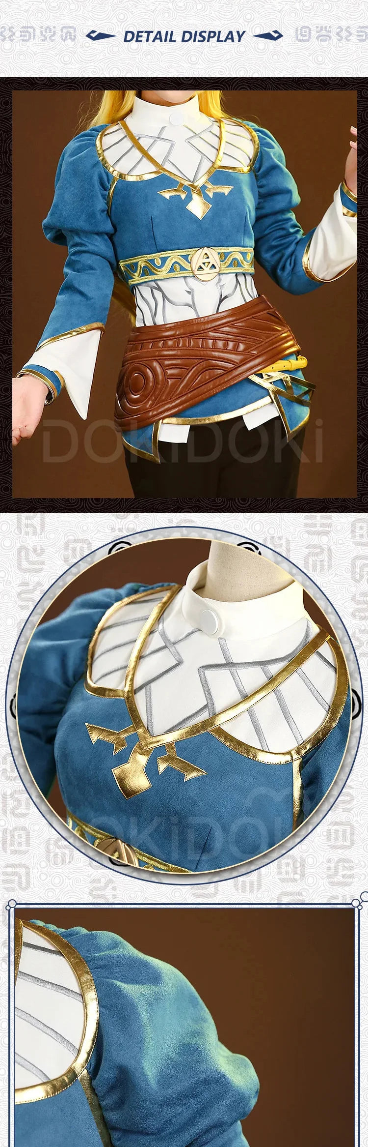 IN STOCK Princess Cosplay Game Costume【S-3XL】DokiDoki-R Cloak Linkk Cosplay Plus Size