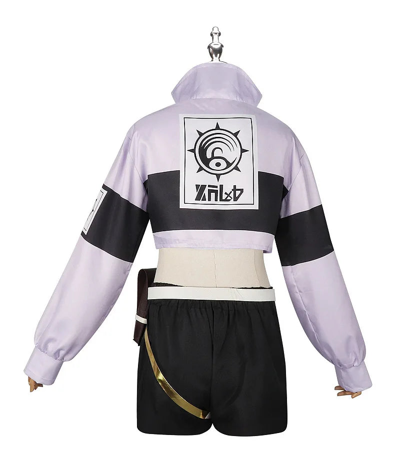 Anime Gachiakuta Riyo Reaper Cosplay Costume Uniform Jacket Short Necklace Akuta Cleaners Halloween Party for Women Girls Props