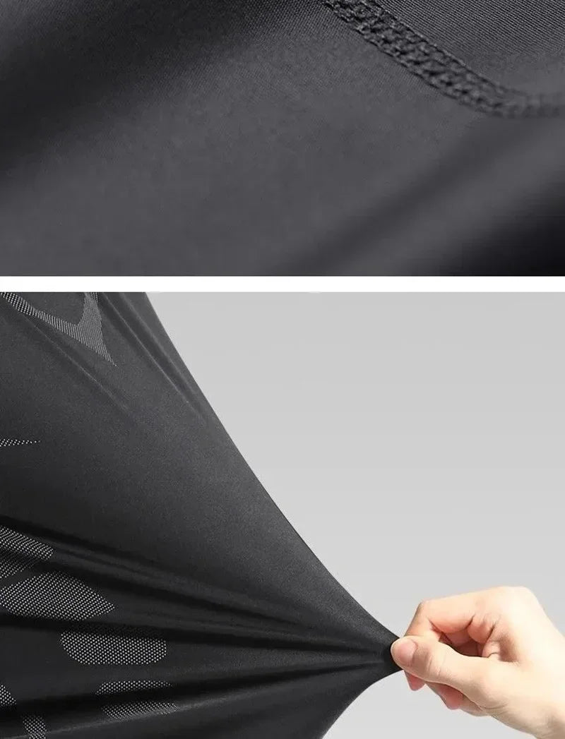 Men’s Fitness Running Set Tight-Fit Quick-Dry Sportswear for Autumn Night Runs Training and Cycling Gear