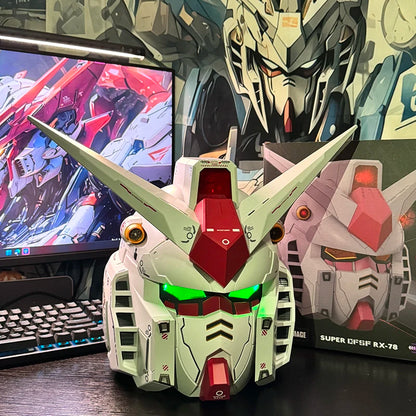 In Stock RX-78-2 Helmet Cosplay Msak Accessory Toy Action Figures Model LED Light-Up Collect Ornaments Gifts