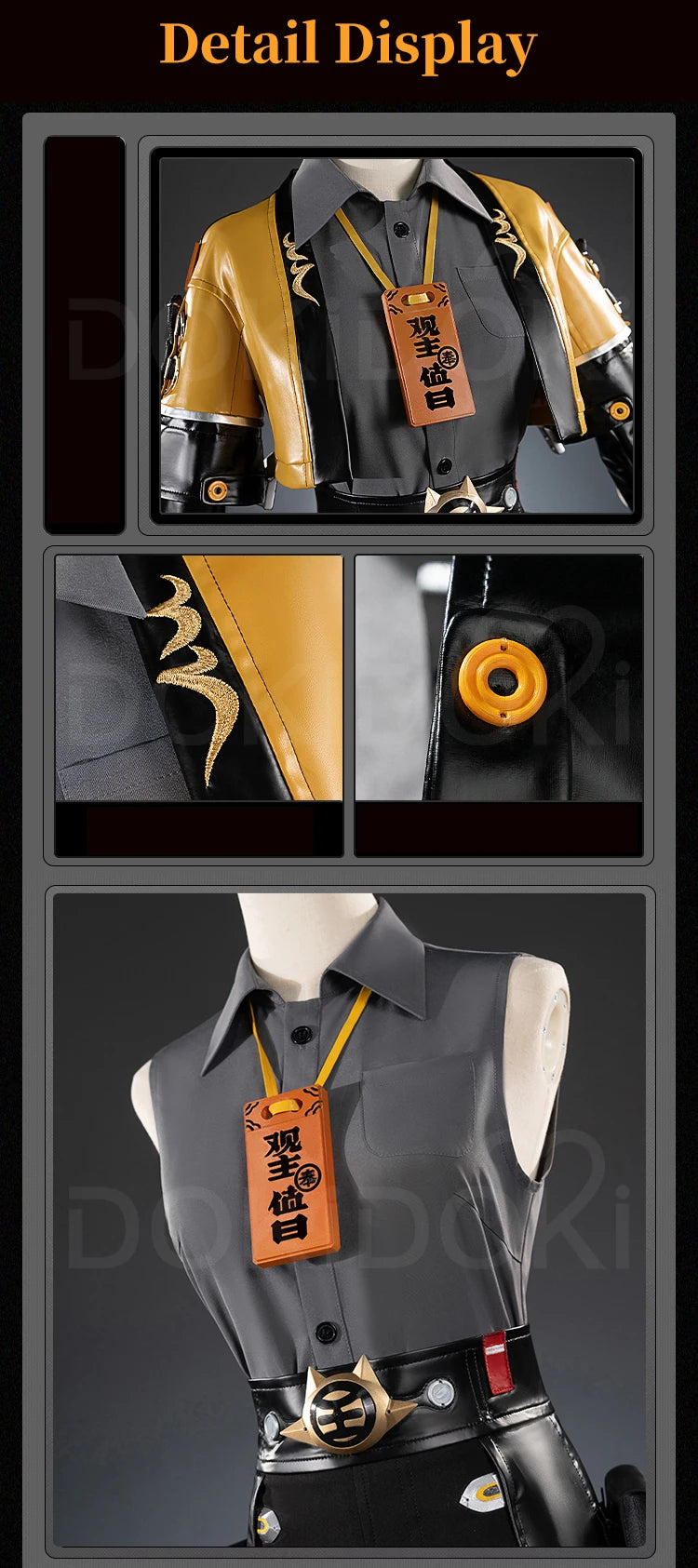 Ju Fufu Cosplay Costume Game Zenless Zone Zero DokiDoki-R ZZZ Women Suit Ju Fufu Tiger Cosplay Halloween Tail Ears