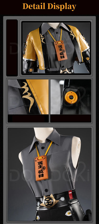 Ju Fufu Cosplay Costume Game Zenless Zone Zero DokiDoki-R ZZZ Women Suit Ju Fufu Tiger Cosplay Halloween Tail Ears