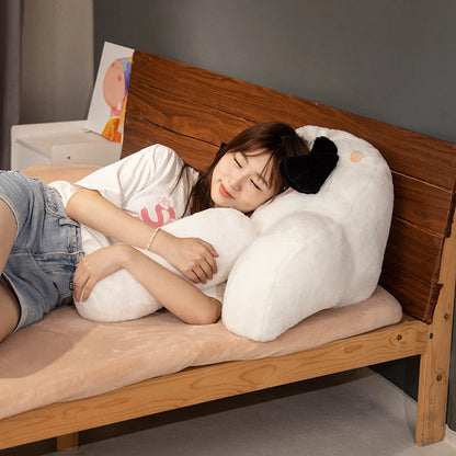 Sanrio Comfortable Back Cushion With Headrest Cinnamoroll My Melody Kuromi Cushion Lumbar Support Chair Sofa Bed Washable Gifts