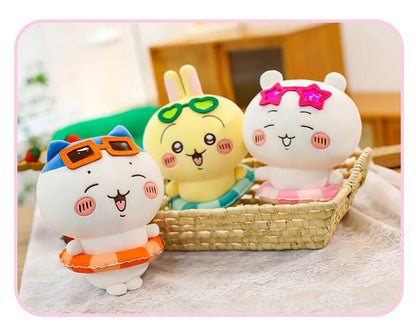 25/35/45cm Big Size Chiikawa Cartoon Anime Plush Stuffed Doll Hachiware Room Decoration Plushies Pillow Ornaments Holiday Gift